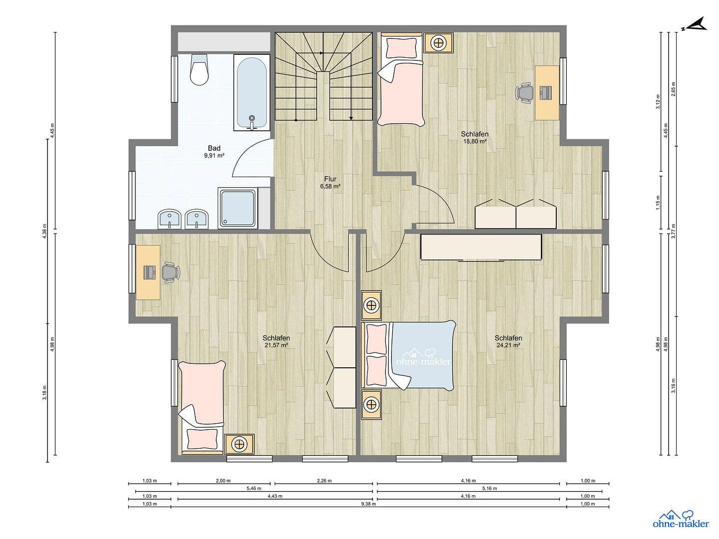 Prodej domu 232 m², pozemek 580 m², Hamburg, Hamburg Prodej domu 232 m², pozemek 580 m², Hamburg, Hamburg