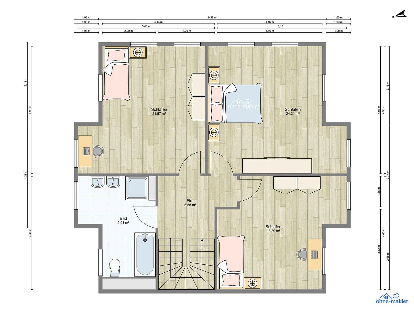 Prodej domu 232 m², pozemek 580 m², Hamburg, Hamburg Prodej domu 232 m², pozemek 580 m², Hamburg, Hamburg