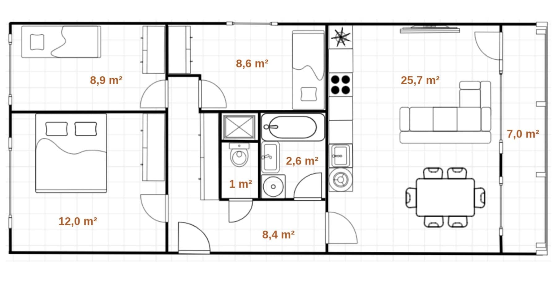 Prodej bytu 4+kk 68 m², Litvínovská, Praha, Praha Prodej bytu 4+kk 68 m², Litvínovská, Praha, Praha