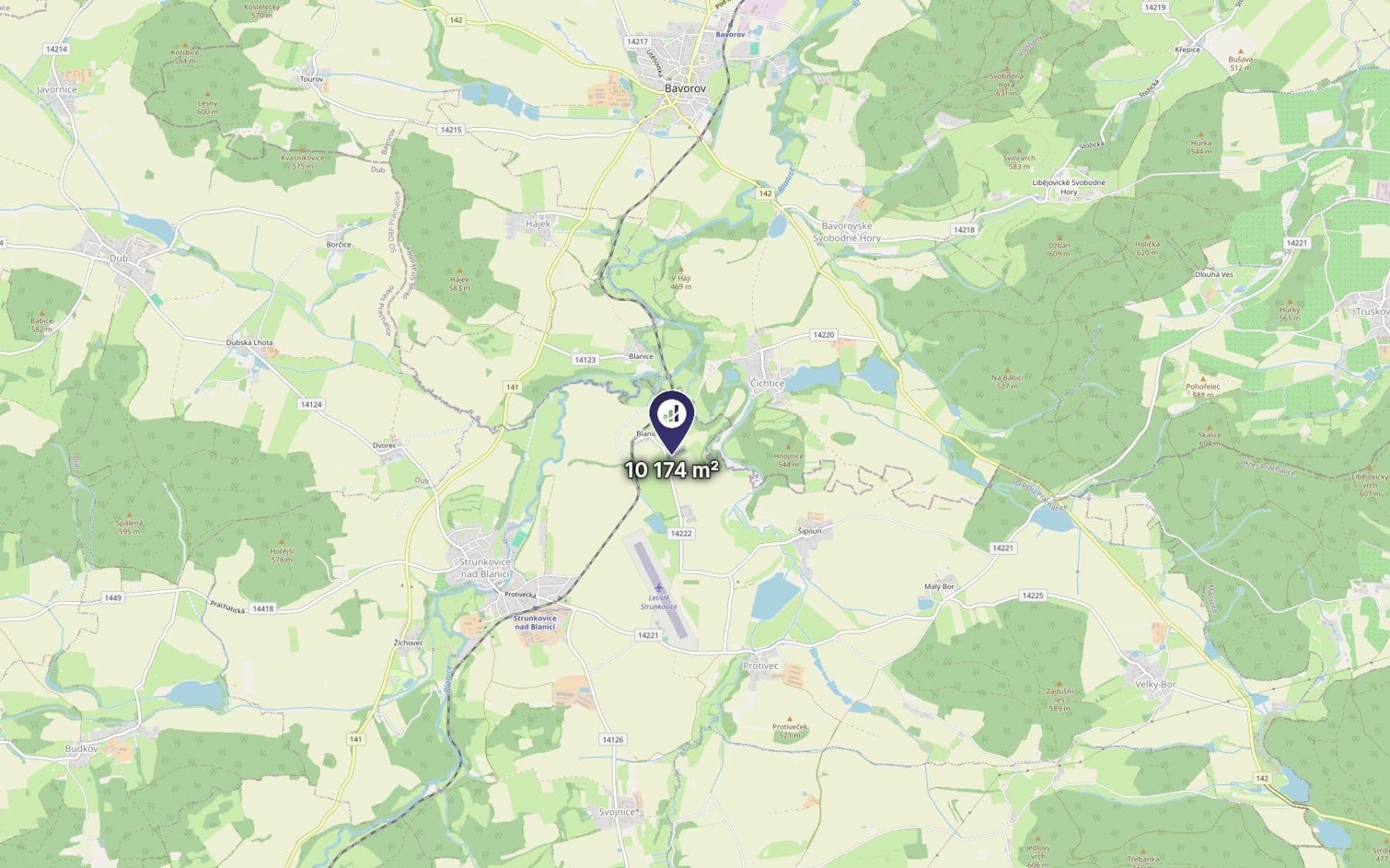 Prodej pozemku 1.017 m², Strunkovice nad Blanicí, Jihočeský kraj Prodej pozemku 1.017 m², Strunkovice nad Blanicí, Jihočeský kraj