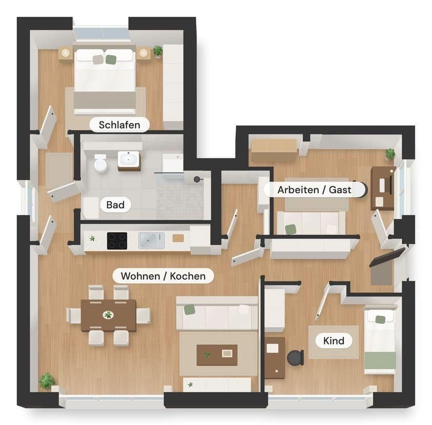Pronájem bytu 4+1 90 m², Ahrensfelde, Braniborsko Pronájem bytu 4+1 90 m², Ahrensfelde, Braniborsko
