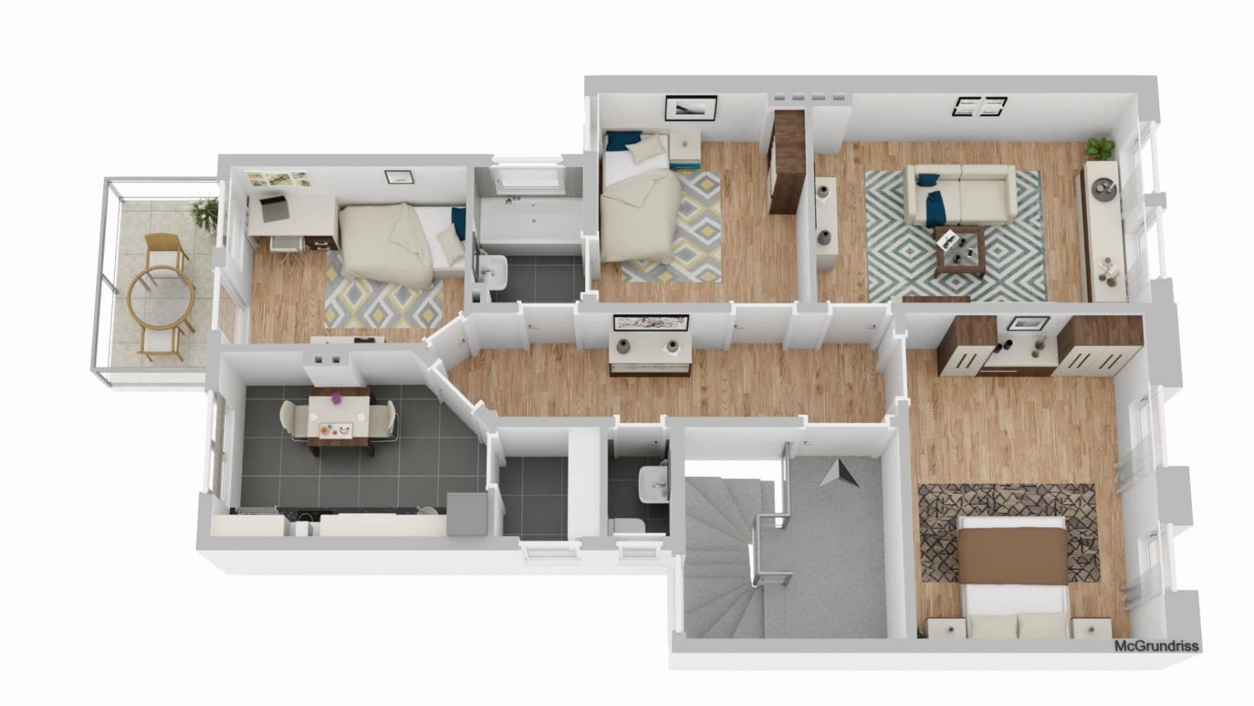 Pronájem bytu 4+1 103 m², Uhlandstraße, Osnabrück, Dolní Sasko Pronájem bytu 4+1 103 m², Uhlandstraße, Osnabrück, Dolní Sasko
