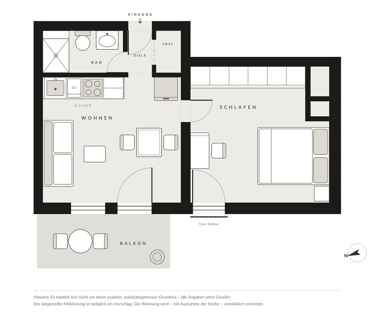 Pronájem bytu 2+1 36 m², München, Bavorsko Pronájem bytu 2+1 36 m², München, Bavorsko