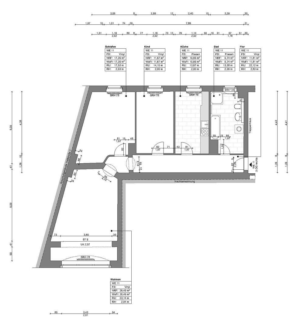 Prodej bytu 3+1 88 m², Buddestraße 7, Berlin, Berlín Prodej bytu 3+1 88 m², Buddestraße 7, Berlin, Berlín
