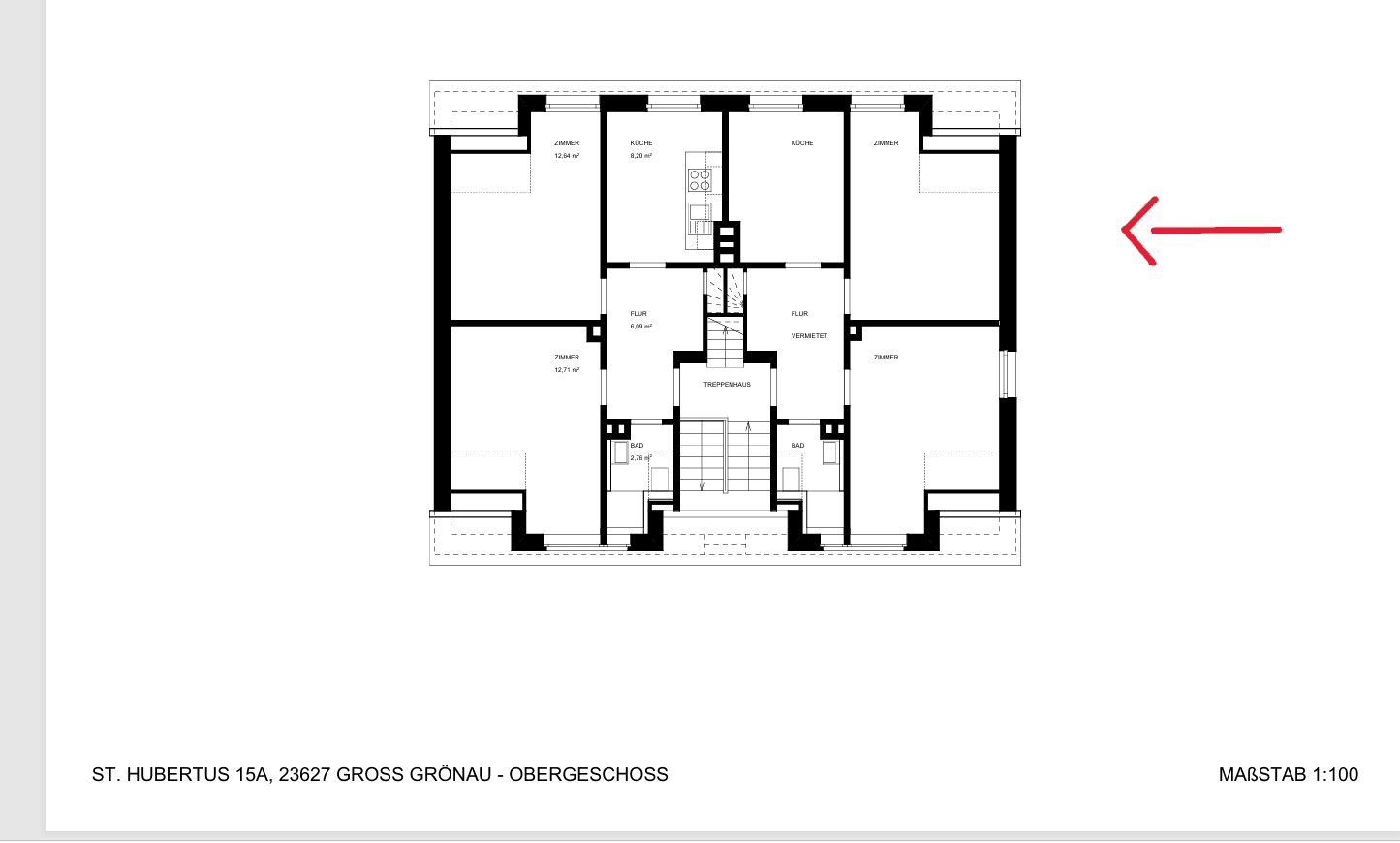 Pronájem bytu 2+1 43 m², St. Hubertus 15a, Groß Grönau, Šlesvicko-Holštýnsko Pronájem bytu 2+1 43 m², St. Hubertus 15a, Groß Grönau, Šlesvicko-Holštýnsko