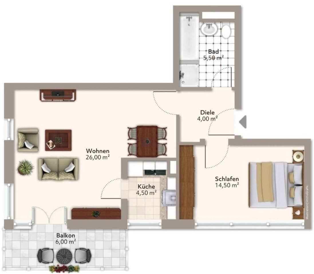 Pronájem bytu 2+1 57 m², Pählstraße 12, München, Bavorsko Pronájem bytu 2+1 57 m², Pählstraße 12, München, Bavorsko