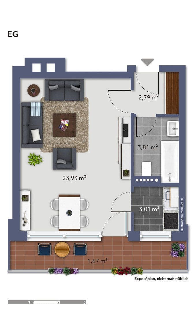 Prodej bytu 1+1 36 m², Eibenstraße 6, Düsseldorf, Severní Porýní-Vestfálsko Prodej bytu 1+1 36 m², Eibenstraße 6, Düsseldorf, Severní Porýní-Vestfálsko