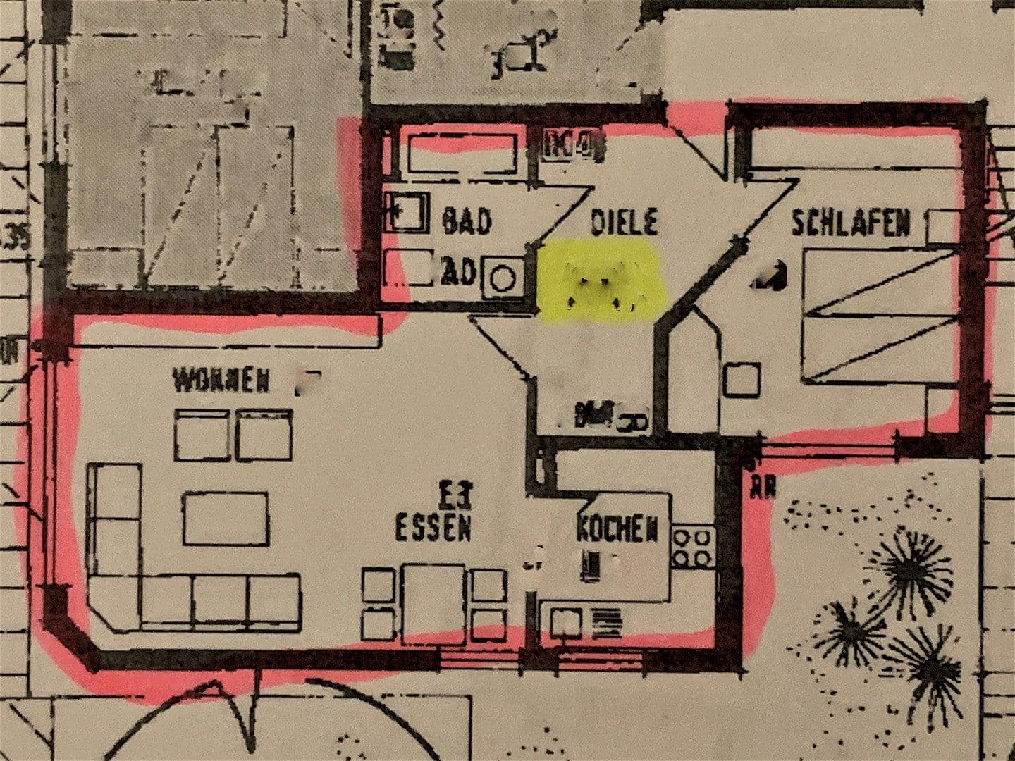 Pronájem bytu 2+1 52 m², Baden-Baden, Bádensko-Württembersko Pronájem bytu 2+1 52 m², Baden-Baden, Bádensko-Württembersko