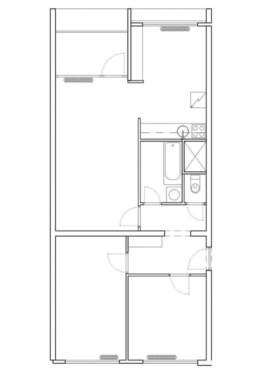 Pronájem bytu 3+1 67 m², Slancova, Praha, Praha Pronájem bytu 3+1 67 m², Slancova, Praha, Praha