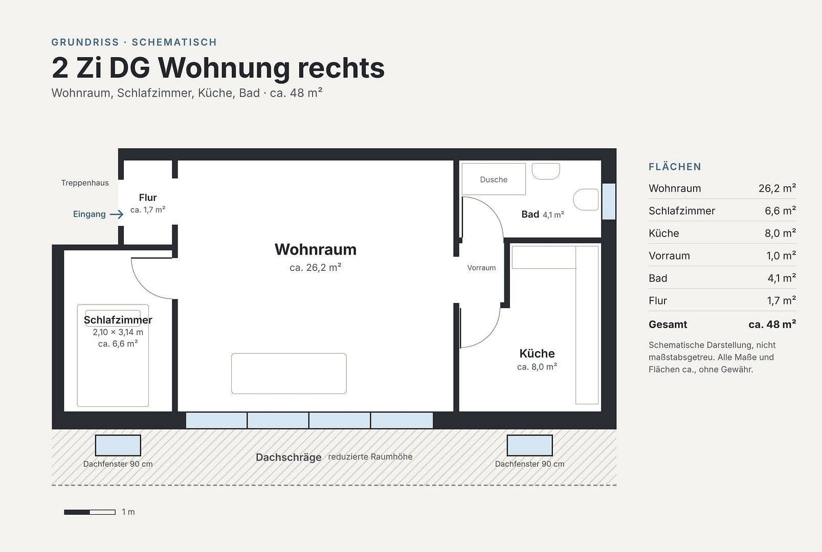 Pronájem bytu 2+1 48 m², Schinkelstraße 60, Essen, Severní Porýní-Vestfálsko Pronájem bytu 2+1 48 m², Schinkelstraße 60, Essen, Severní Porýní-Vestfálsko