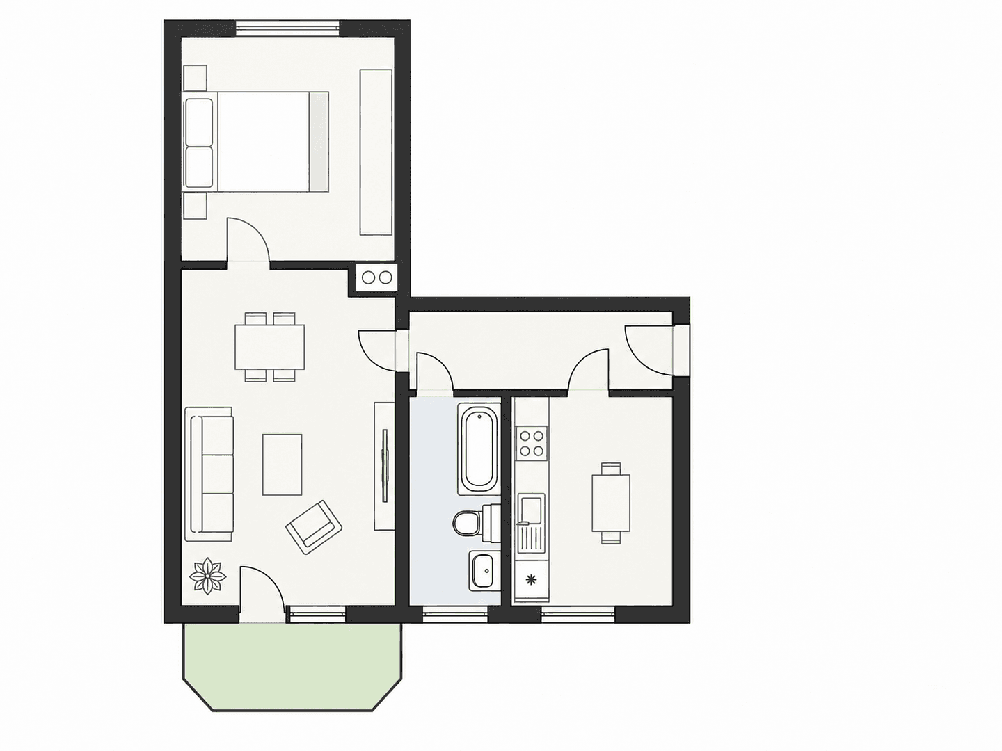 Pronájem bytu 2+1 55 m², Franz-Mehring-Str. 65, Dresden, Sasko Pronájem bytu 2+1 55 m², Franz-Mehring-Str. 65, Dresden, Sasko