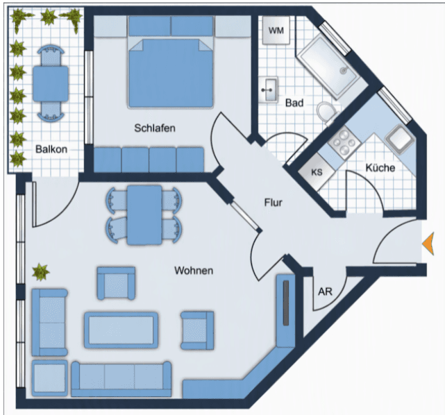 Pronájem bytu 2+1 57 m², Hirschstraße 26, Herbrechtingen, Bádensko-Württembersko Pronájem bytu 2+1 57 m², Hirschstraße 26, Herbrechtingen, Bádensko-Württembersko