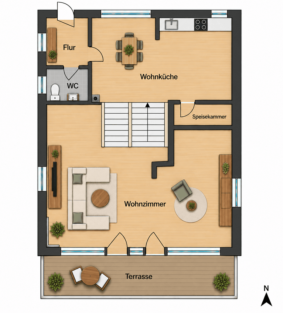 Pronájem domu 162 m², pozemek 620 m², Schwabhausen, Bavorsko Pronájem domu 162 m², pozemek 620 m², Schwabhausen, Bavorsko