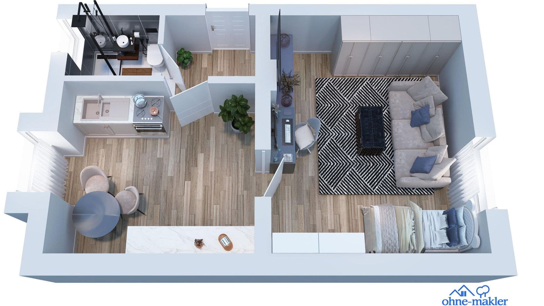 Pronájem bytu 1+1 35 m², Theodor-Körner-Str. 36, Remscheid, Severní Porýní-Vestfálsko Pronájem bytu 1+1 35 m², Theodor-Körner-Str. 36, Remscheid, Severní Porýní-Vestfálsko