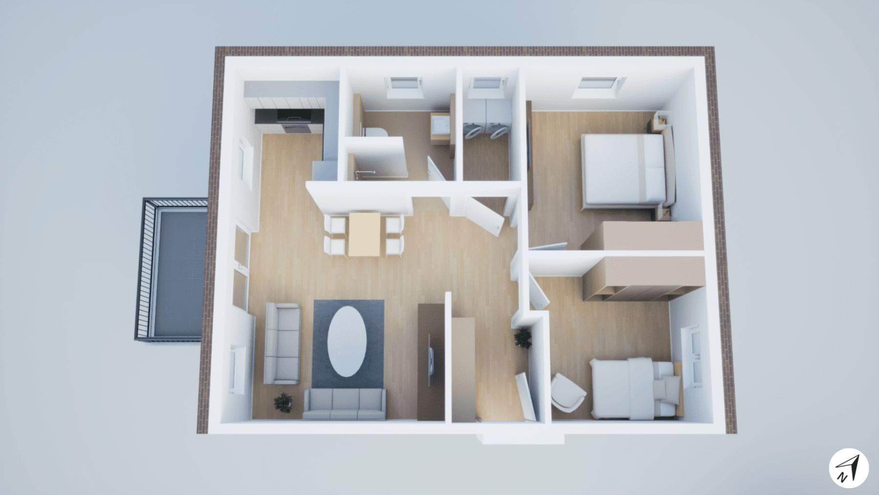 Pronájem bytu 3+1 71 m², Rektor Jess Weg 6, Erfde, Šlesvicko-Holštýnsko Pronájem bytu 3+1 71 m², Rektor Jess Weg 6, Erfde, Šlesvicko-Holštýnsko