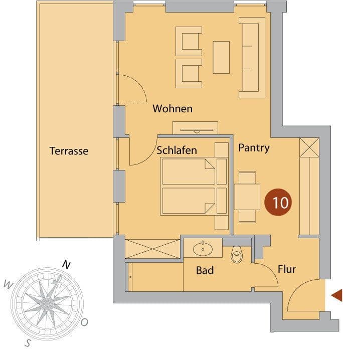Prodej bytu 2+1 54 m², An der Waterkant 7, Villa Bernstein, Börgerende-Rethwisch, Mecklenburg-Vorpommern Prodej bytu 2+1 54 m², An der Waterkant 7, Villa Bernstein, Börgerende-Rethwisch, Mecklenburg-Vorpommern