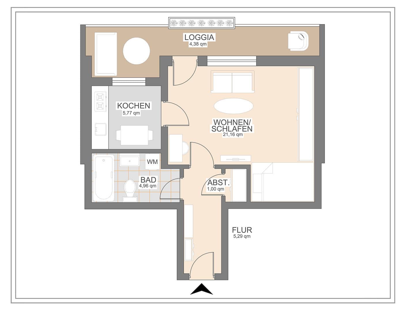 Prodej bytu 1+kk 42 m², Albert-Schweitzer-Str.65, München, Bavorsko Prodej bytu 1+kk 42 m², Albert-Schweitzer-Str.65, München, Bavorsko