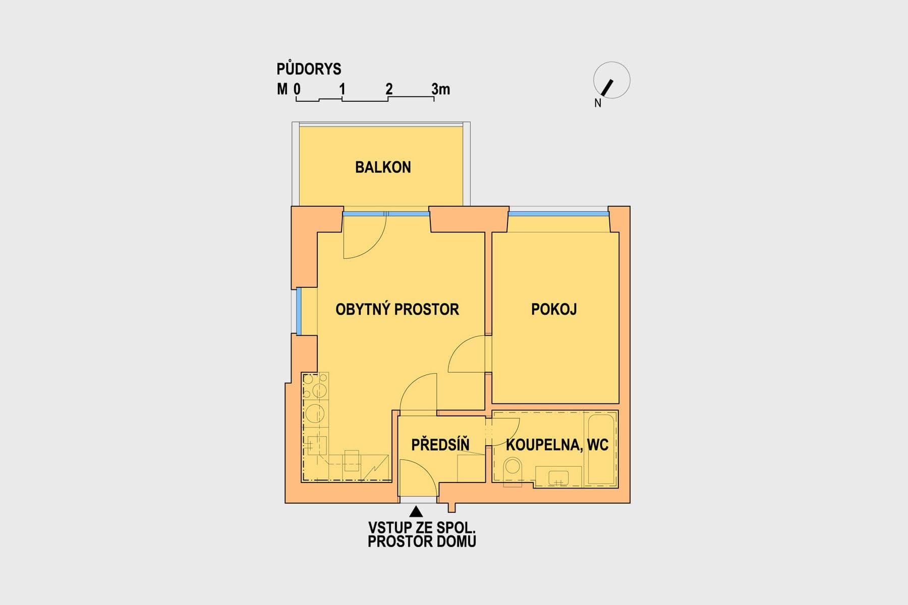 Pronájem bytu 2+kk 44 m², Soukopova, Brno, Jihomoravský kraj Pronájem bytu 2+kk 44 m², Soukopova, Brno, Jihomoravský kraj