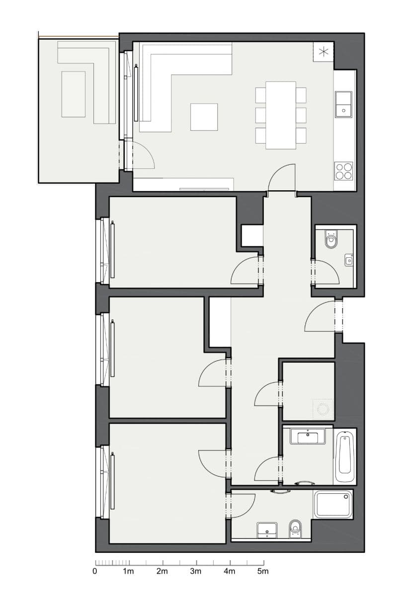 Pronájem bytu 4+kk 100 m², Gollové, Praha, Praha Pronájem bytu 4+kk 100 m², Gollové, Praha, Praha