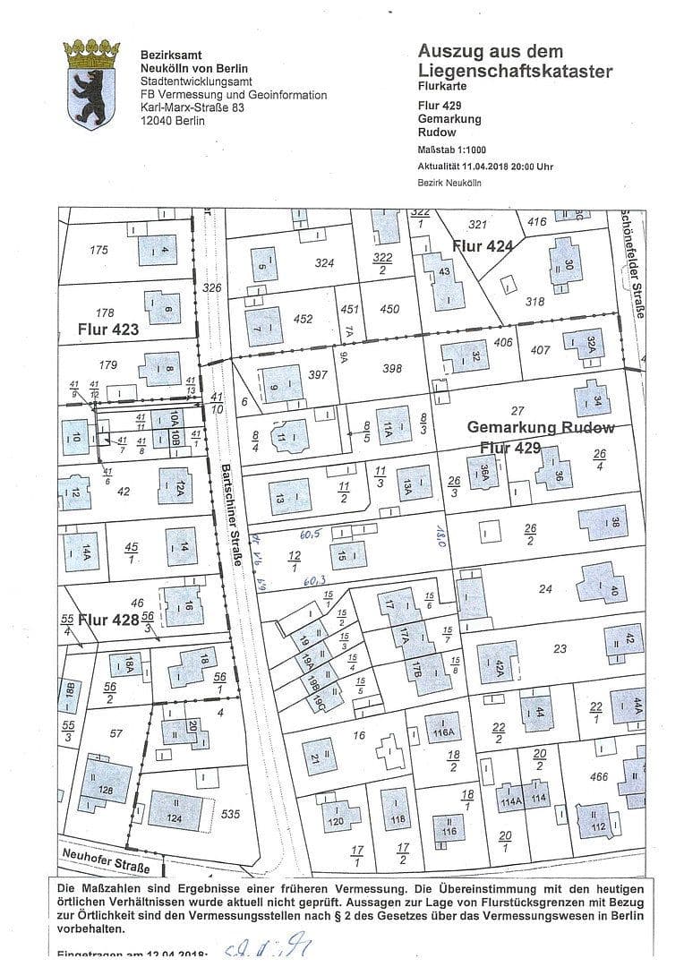 Prodej pozemku 1.089 m², Bartschiner Straße 15, Berlin, Berlín Prodej pozemku 1.089 m², Bartschiner Straße 15, Berlin, Berlín