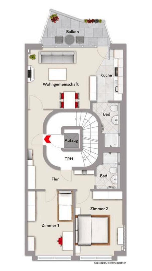 Pronájem bytu 2+1 72 m², Wilhelmstr. 4, Cáchy, Severní Porýní-Vestfálsko Pronájem bytu 2+1 72 m², Wilhelmstr. 4, Cáchy, Severní Porýní-Vestfálsko