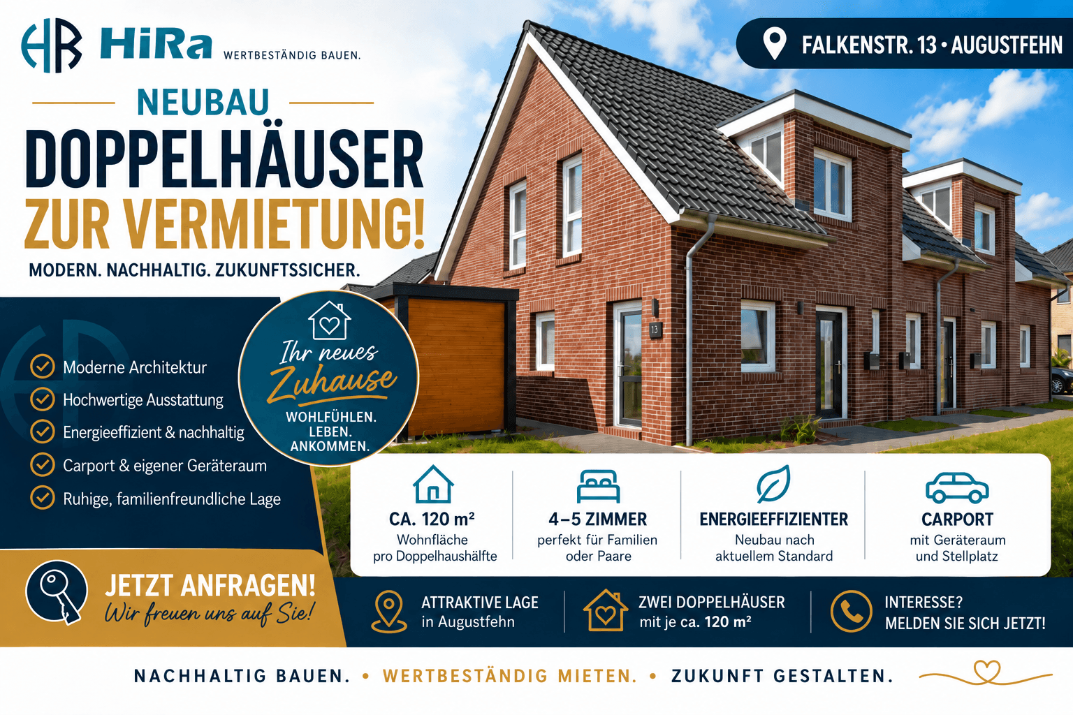 Pronájem domu 120 m², pozemek 300 m², Apen, Dolní Sasko Pronájem domu 120 m², pozemek 300 m², Apen, Dolní Sasko