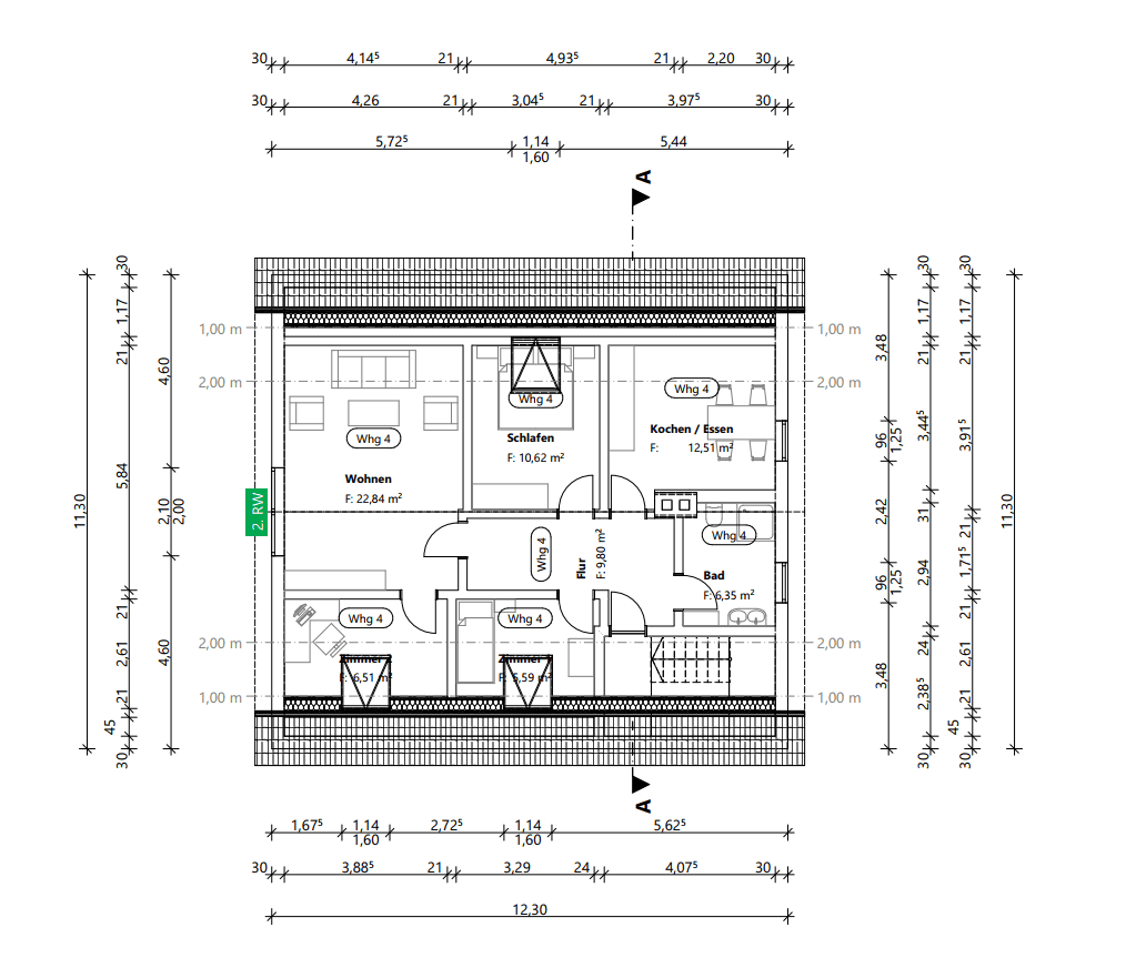 Pronájem bytu 4+1 75 m², Leftjestraße 13, Springe, Dolní Sasko Pronájem bytu 4+1 75 m², Leftjestraße 13, Springe, Dolní Sasko