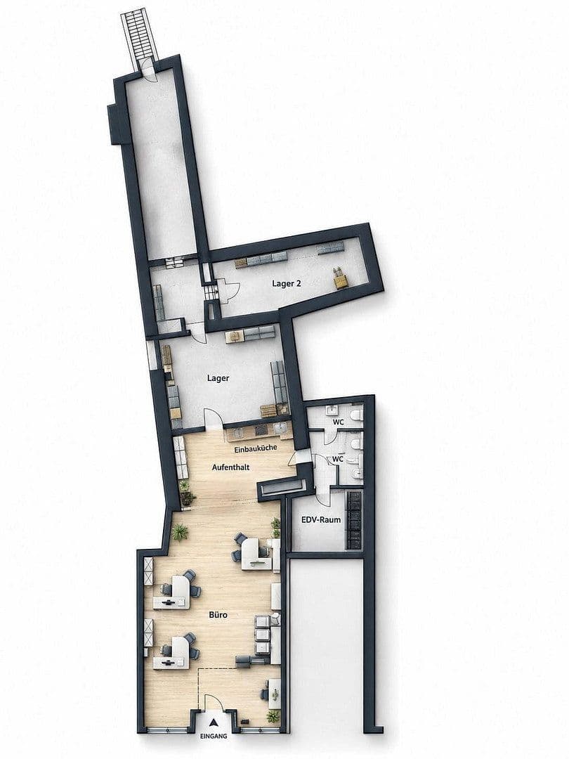 Pronájem kanceláře 258 m², Ruhrstraße 13-15, Witten, Severní Porýní-Vestfálsko Pronájem kanceláře 258 m², Ruhrstraße 13-15, Witten, Severní Porýní-Vestfálsko