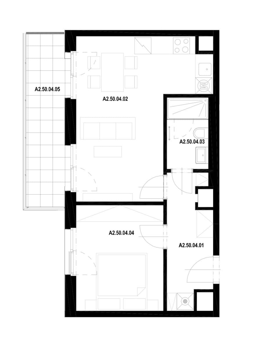 Prodej bytu 2+kk 50 m², Haenkeho, Praha, Praha Prodej bytu 2+kk 50 m², Haenkeho, Praha, Praha