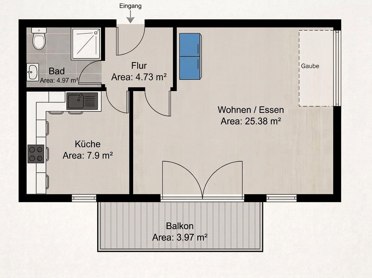 Prodej bytu 2+1 63 m², Am Friedhof 5a, Karlsruhe, Bádensko-Württembersko Prodej bytu 2+1 63 m², Am Friedhof 5a, Karlsruhe, Bádensko-Württembersko