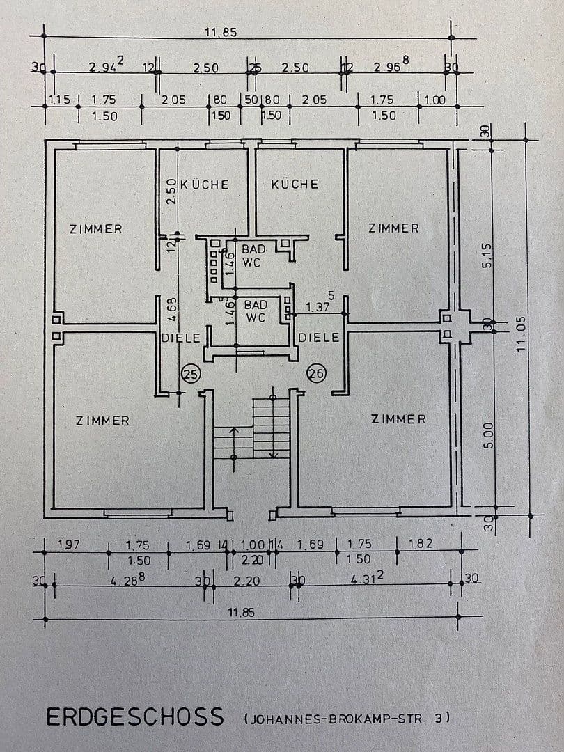 Pronájem bytu 2+1 48 m², Johannes-Brokamp-Straße 3, Essen, Severní Porýní-Vestfálsko Pronájem bytu 2+1 48 m², Johannes-Brokamp-Straße 3, Essen, Severní Porýní-Vestfálsko