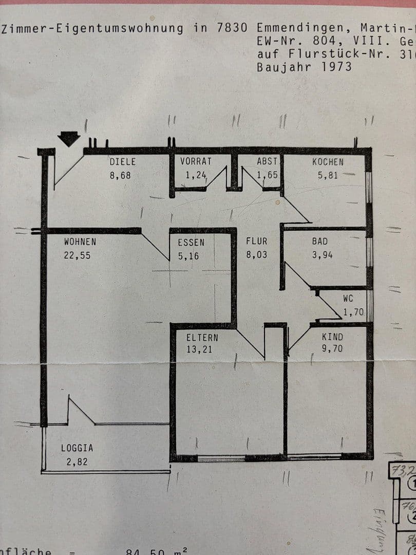 Prodej bytu 3+1 85 m², Martin-Luther-Strasse 5, Emmendingen, Bádensko-Württembersko Prodej bytu 3+1 85 m², Martin-Luther-Strasse 5, Emmendingen, Bádensko-Württembersko