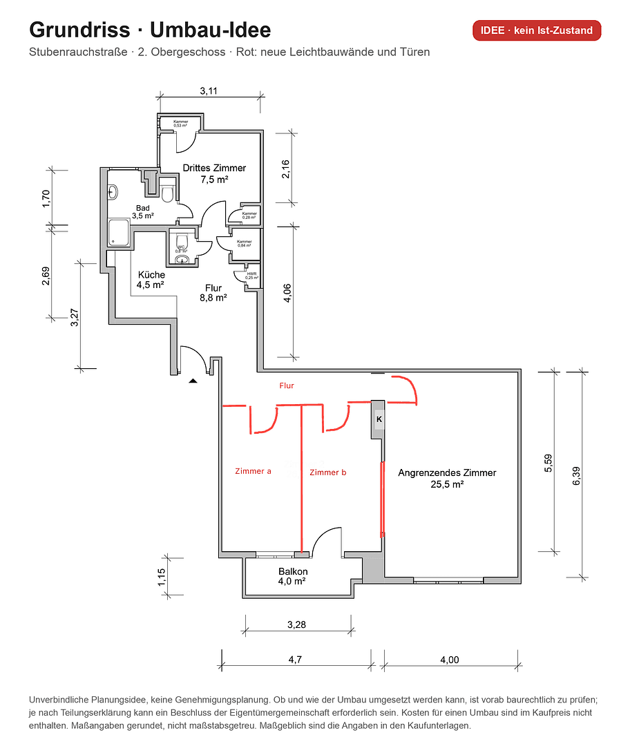 Prodej bytu 3+1 81 m², Stubenrauchstr.41, Berlin, Berlín Prodej bytu 3+1 81 m², Stubenrauchstr.41, Berlin, Berlín