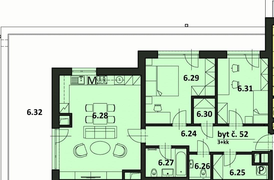 Prodej bytu 3+kk 84 m², Generála Selnera, Kladno, Středočeský kraj Prodej bytu 3+kk 84 m², Generála Selnera, Kladno, Středočeský kraj