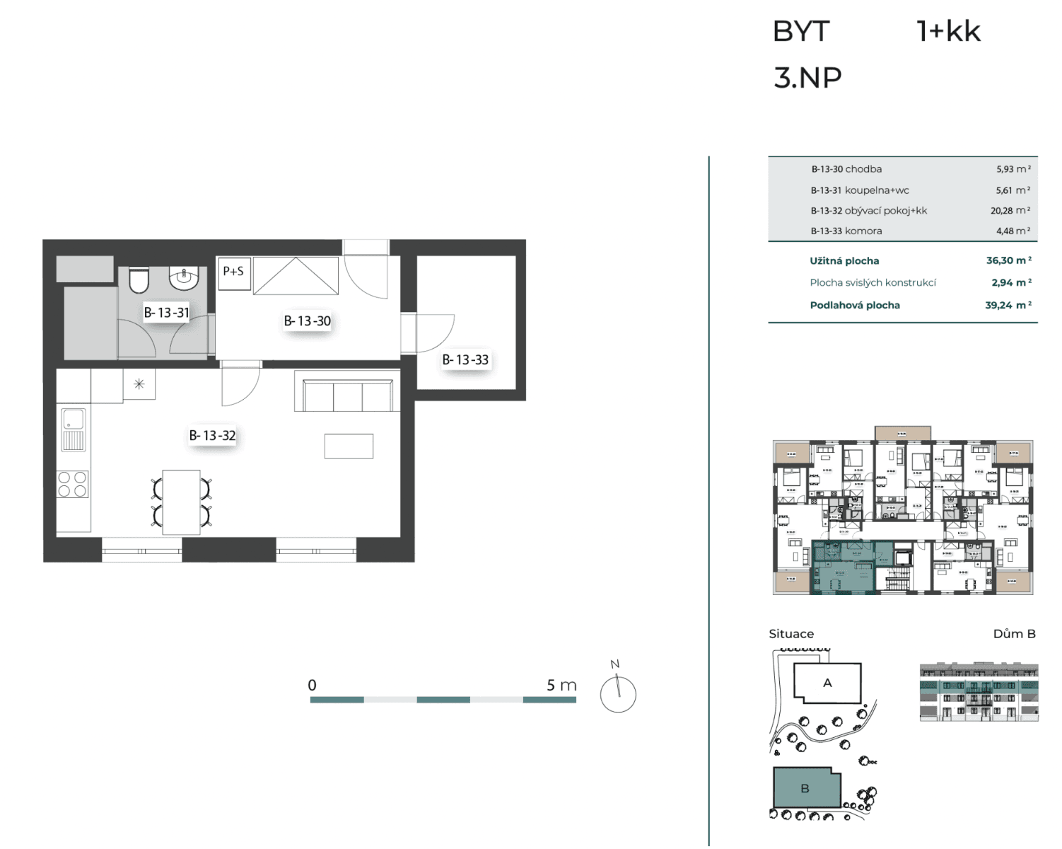 Pronájem bytu 1+kk 39 m², Generála Bočka, Praha, Praha Pronájem bytu 1+kk 39 m², Generála Bočka, Praha, Praha