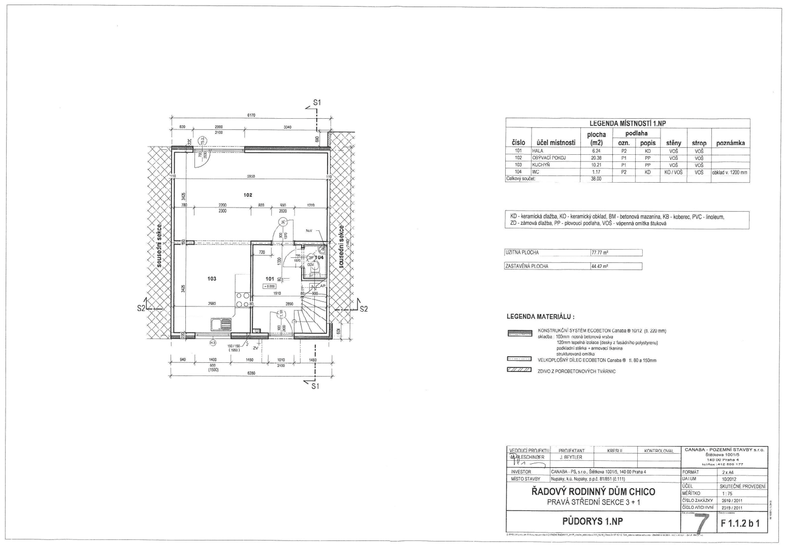 Pronájem domu 90 m², pozemek 96 m², Krátká, Nupaky, Středočeský kraj Pronájem domu 90 m², pozemek 96 m², Krátká, Nupaky, Středočeský kraj