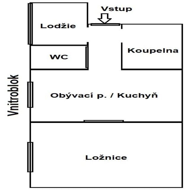 Pronájem bytu 2+kk 51 m², U Městských domů, Ústí nad Labem, Ústecký kraj Pronájem bytu 2+kk 51 m², U Městských domů, Ústí nad Labem, Ústecký kraj