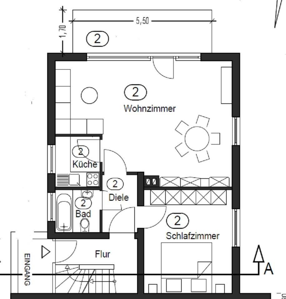 Pronájem bytu 2+1 65 m², Altstadtstraße 135, Leverkusen, Severní Porýní-Vestfálsko Pronájem bytu 2+1 65 m², Altstadtstraße 135, Leverkusen, Severní Porýní-Vestfálsko