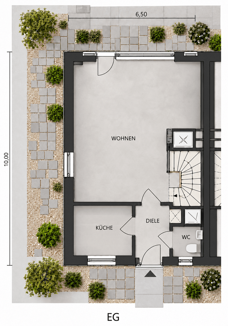 Prodej domu 100 m², pozemek 325 m², Elfenbeinweg 18, Hamburg, Hamburg Prodej domu 100 m², pozemek 325 m², Elfenbeinweg 18, Hamburg, Hamburg