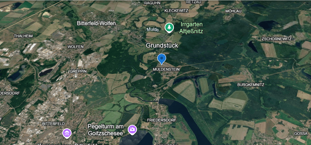 Prodej pozemku 876 m², Friedensstraße 18, Muldestausee, Sasko-Anhaltsko Prodej pozemku 876 m², Friedensstraße 18, Muldestausee, Sasko-Anhaltsko