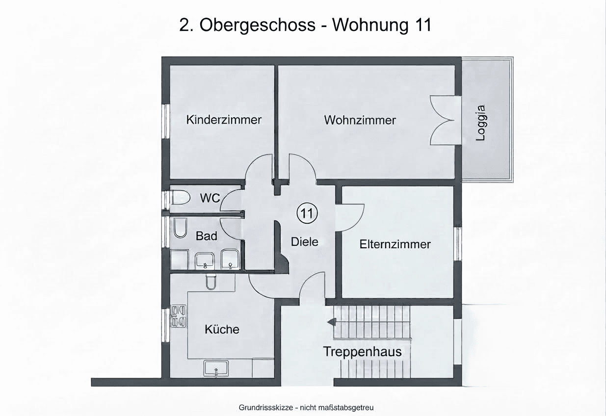 Pronájem bytu 3+1 85 m², Hohenzollernstraße 9, Friedrichsthal, Země Sársko Pronájem bytu 3+1 85 m², Hohenzollernstraße 9, Friedrichsthal, Země Sársko