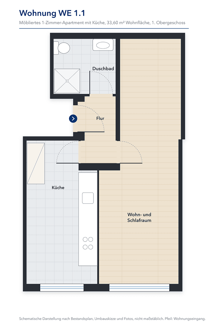 Pronájem bytu 1+1 34 m², Vechta, Dolní Sasko Pronájem bytu 1+1 34 m², Vechta, Dolní Sasko