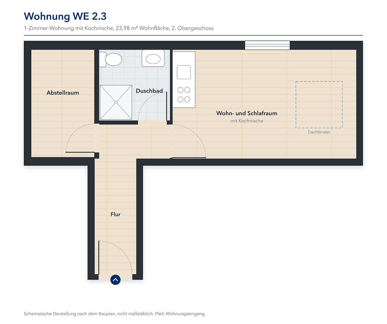 Pronájem bytu 1+1 24 m², Vechta, Dolní Sasko Pronájem bytu 1+1 24 m², Vechta, Dolní Sasko
