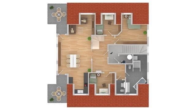 Pronájem bytu 4+1 126 m², Glückaufstraße 2D, Sarstedt, Dolní Sasko Pronájem bytu 4+1 126 m², Glückaufstraße 2D, Sarstedt, Dolní Sasko