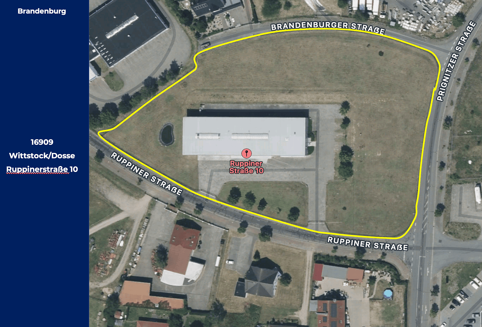 Prodej nebytového prostoru 12.919 m², Ruppiner Straße 10, Wittstock/Dosse, Braniborsko Prodej nebytového prostoru 12.919 m², Ruppiner Straße 10, Wittstock/Dosse, Braniborsko