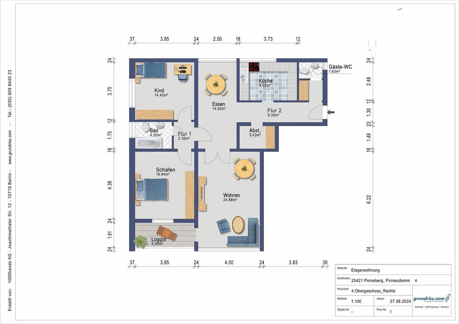 Pronájem bytu 3+1 104 m², Pinnaudamm 4, Pinneberg, Šlesvicko-Holštýnsko Pronájem bytu 3+1 104 m², Pinnaudamm 4, Pinneberg, Šlesvicko-Holštýnsko