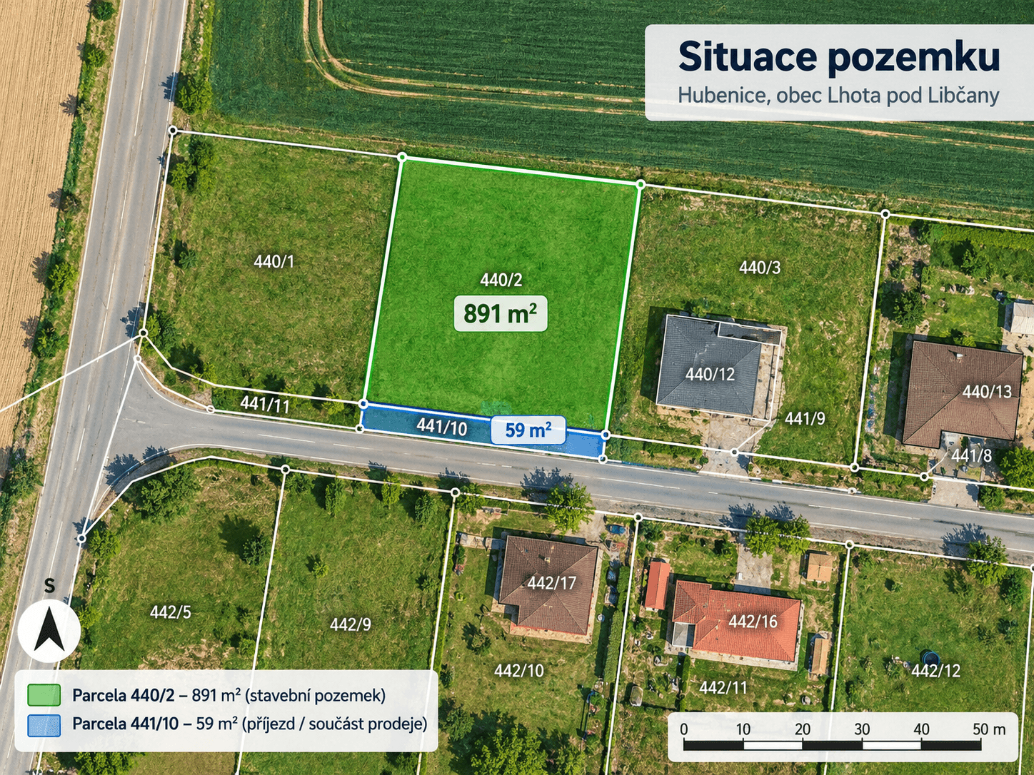 Prodej pozemku 950 m², Lhota pod Libčany, Královéhradecký kraj Prodej pozemku 950 m², Lhota pod Libčany, Královéhradecký kraj