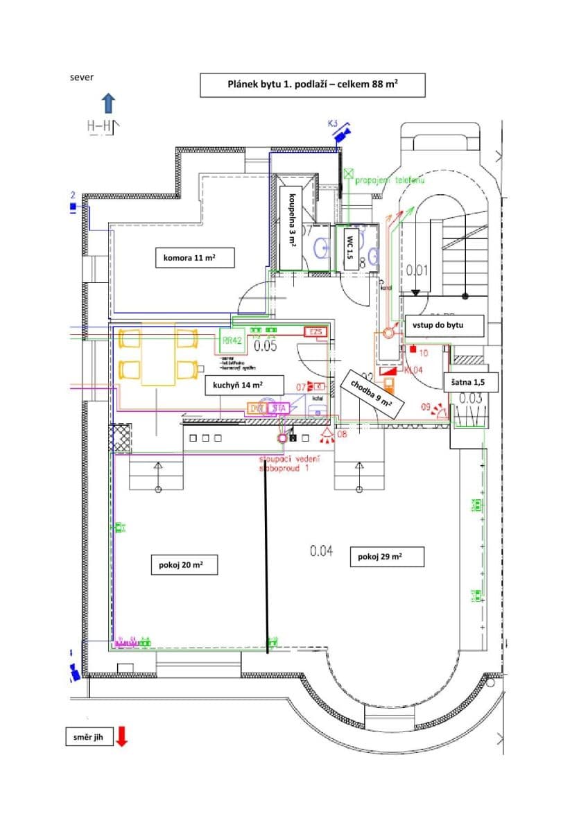 Pronájem bytu 2+1 88 m², Na Třebešíně, Praha, Praha Pronájem bytu 2+1 88 m², Na Třebešíně, Praha, Praha