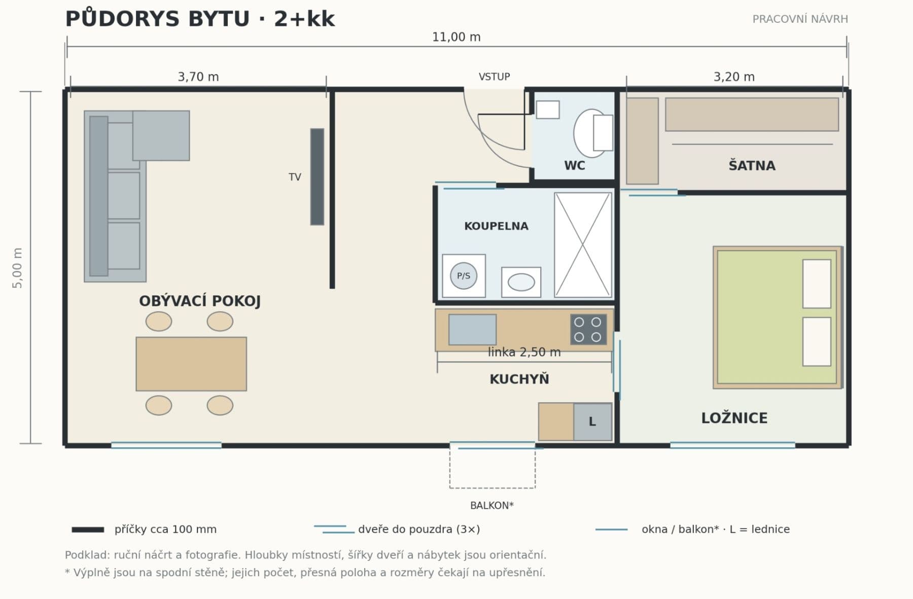 Pronájem bytu 2+kk 50 m², Rybářská, Brno, Jihomoravský kraj Pronájem bytu 2+kk 50 m², Rybářská, Brno, Jihomoravský kraj