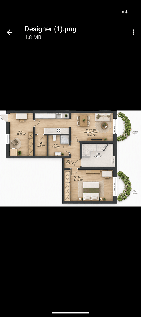 Pronájem bytu 3+1 63 m², Frechen, Severní Porýní-Vestfálsko Pronájem bytu 3+1 63 m², Frechen, Severní Porýní-Vestfálsko